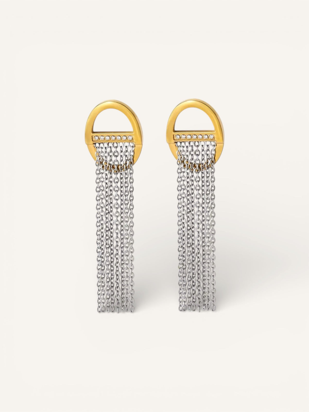 Elizabeth hypoallergenic stainless steel earrings by VÍRONIQUE