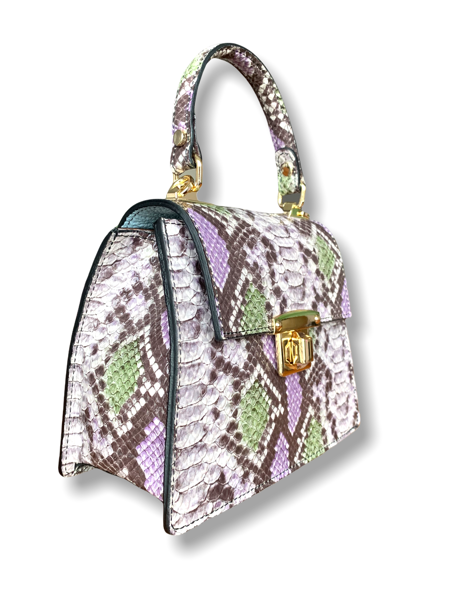 Belang nauwkeurig Montgomery Mini tas met slangen print - Multicolor – VÍRONIQUE